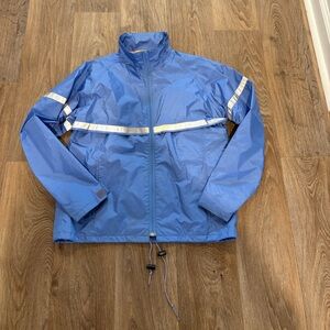 L.L. Bean Blue Bomber Jacket with White Accents